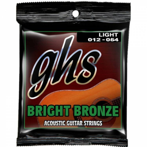 Струни для акустичної гітари GHS Bright Bronze 80/20 BB30L, 12-54