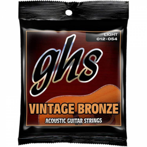Струни для акустичної гітари GHS Vintage Bronze VN-L, 12-54