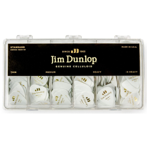 Набір медіаторів Dunlop 4830-01 Genuine Celluloid White Classics (432 шт.)