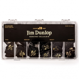 Набір медіаторів Dunlop 4830-03 Genuine Celluloid Black Classics (432 шт.)