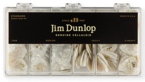 Набір медіаторів Dunlop 4830-04 Genuine Celluloid White Perloid (432 шт.)