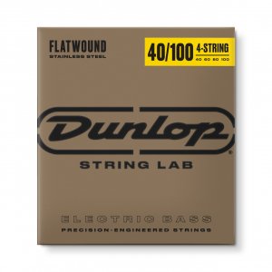 Струны для бас-гитары Dunlop DBFS40100 LG Scale Flatwound Stainless Steel