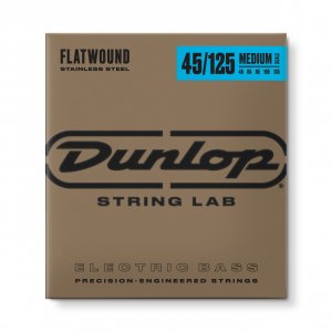 Струны для 5-струнной бас-гитары Dunlop DBFS45125M MD Scale Flatwound Stainless Steel