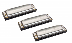 Набір губних гармошок Hohner Progressive Special 20 ProPack M5601XP C,G,A-major (3 шт.)