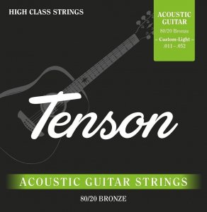 Струны для акустической гитары Tenson 80/20 Bronze, 11-52