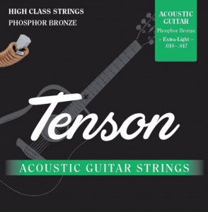 Струни для акустичної гітари Tenson Phosphor Bronze, 10-47