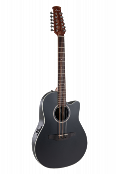 Електроакустична 12-cтрунна гітара Applause Heritage Traditional AB2412II Mid Cutaway Black Satin
