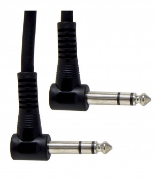 Патч-кабель GEWA Basic Line Angled Stereo Jack 6,3 мм/Stereo Jack 6,3 мм (0,3 м, 6 шт)