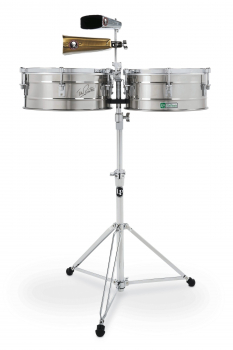 Тимбалес Latin Percussion Centennial Tito Puente LP257-100 (14"/15") Stainless Steel