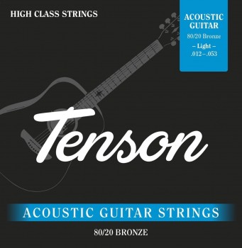 Струны для акустической гитары Tenson 80/20 Bronze, 12-53