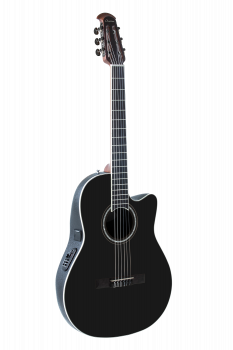 Электроакустическая гитара Ovation Celebrity Traditional CS24C Cedar Mid Cutaway Nylon Black