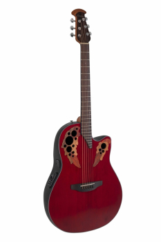 Електроакустична гітара Ovation Celebrity Elite CE44 Mid Cutaway Ruby Red