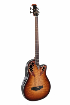 Электроакустическая бас-гитара Ovation Celebrity Elite Plus Bass CEB44X Mid Cutaway Cognac Burst