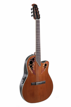 Электроакустическая гитара Ovation Celebrity Elite CE44C Cedar Mid Cutaway Nylon Natural
