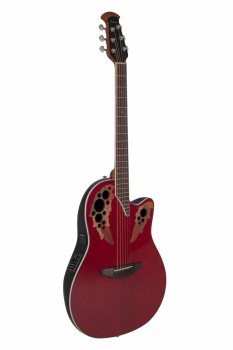 Електроакустична гітара Ovation Celebrity Elite CE48 Super Shallow Cutaway Ruby Red