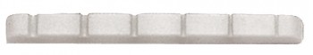 Верхний порожок для электрогитары Partsland Fender Style Plastic, notched (42,7 x 3,4 x 5 x 3,8 mm) White