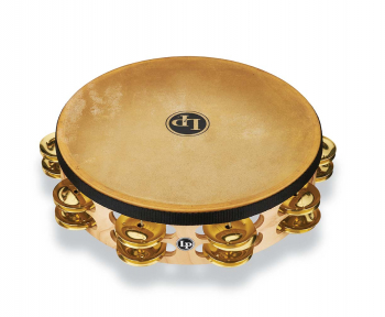 Бубен Latin Percussion Professional Double Row With Head LP384-BR (10") Brass