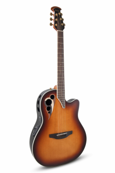 Электроакустическая гитара Ovation Celebrity Elite Deluxe CDX40-1-G Deep Contour Cutaway Vintage Sunburst Satin