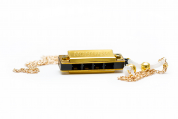 Губна гармошка Hohner Miniature Mini Harmonica Necklace M38NG C-major Gold