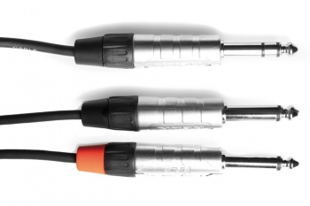 Инсертный кабель GEWA Pro Line Stereo Jack 6,3мм/2x Mono Jack 6,3мм (1,5м)