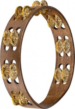Тамбурин Meinl Traditional Wood TA2V-WB Hammered brass, Walnut Brown 10"