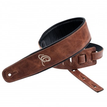 Ремень для акустической гитары Genuine Leather Vintage Caramel