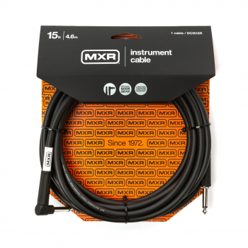 Кабель инструментальный MXR Standard DCIS15R (Jack 6,3мм/Jack 6,3мм (угловой), 4,6м)