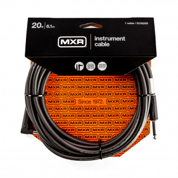 Кабель инструментальный MXR Standard DCIS20R (Jack 6,3мм/Jack 6,3мм (угловой), 6,1м)