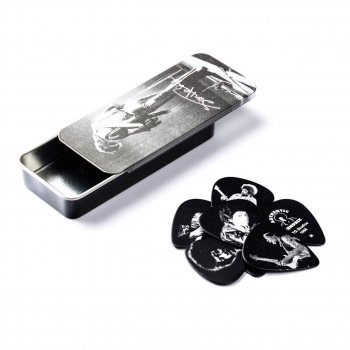 Набір медіаторів Dunlop JH-PT06M Jimi Hendrix Silver Portrait Pick Tin Medium (12 шт.)