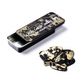 Набір медіаторів Dunlop JH-PT10H Jimi Hendrix West Coast Boy Pick Tin Heavy (12 шт.)