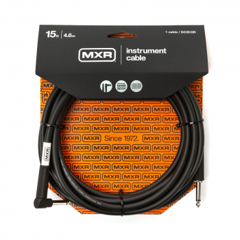 Кабель инструментальный MXR Standard DCIS15R (Jack 6,3мм/Jack 6,3мм (угловой), 4,6м)