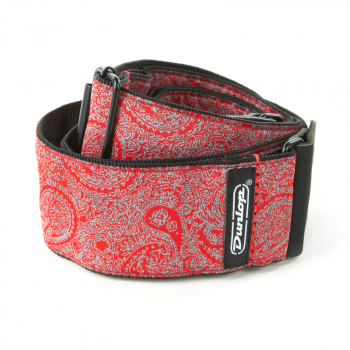 Ремінь гітарний Dunlop D67-11 2" Jacquard Paisley Red