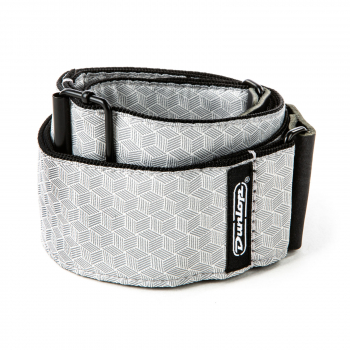 Гитарный ремень Dunlop JACQUARD CUBE HATCH LIGHT GREY STRAP