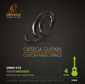 Струни для укулеле концерт Ortega Custom White Nylon UWNY-4-CC