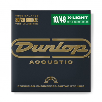 Струны для акустической гитары Dunlop DAB1048 80/20 Bronze