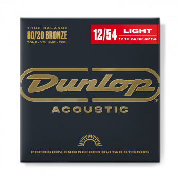 Струны для акустической гитары Dunlop DAB1254 80/20 Bronze