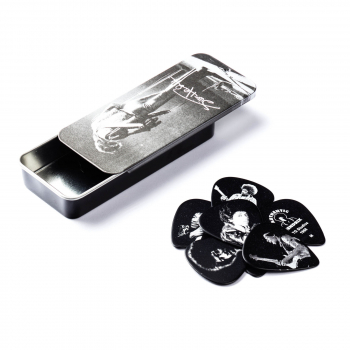 Набор медиаторов Dunlop JH-PT06M Jimi Hendrix Silver Portrait Pick Tin Medium (12 шт.)