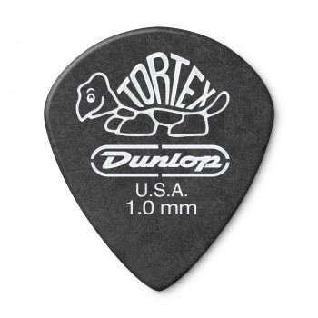 Медиатор Dunlop 482P1.0 Tortex Pitch Black Jazz III 1.0mm (12 шт.)