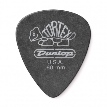 Медиатор Dunlop 488P.60 Tortex Pitch Black Standard .60 mm (12 шт.)