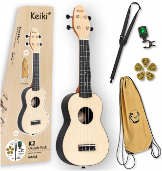 Укулеле Ortega Keiki Pack K2-MAP Sopano Maple (комплект)