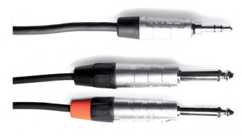 Инсертный кабель GEWA Pro Line Stereo Jack 3,5 мм/2x Mono Jack 6,3 мм (1,5 м)