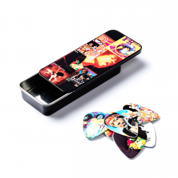 Набор медиаторов Dunlop JH-PT08H Jimi Hendrix Montage Pick Tin Heavy (12 шт.)
