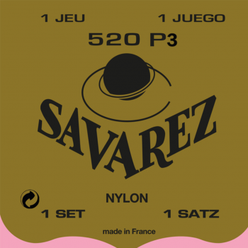 Струни для класичної гітари Savarez Traditional 520P3 (nylon wound G3) Normal Tension