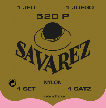 Струны для классической гитары Savarez Traditional 520P (nylon wound B2, G3)