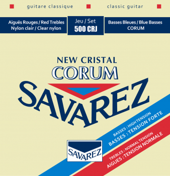 Струни для класичної гітари Savarez New Cristal Corum 500CRJ Mixed Tension