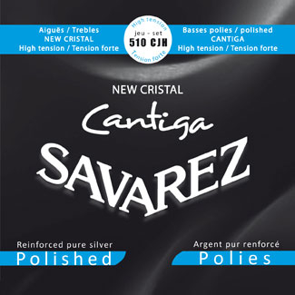 Струны для классической гитары Savarez New Cristal Cantiga Polished 510CJH High Tension