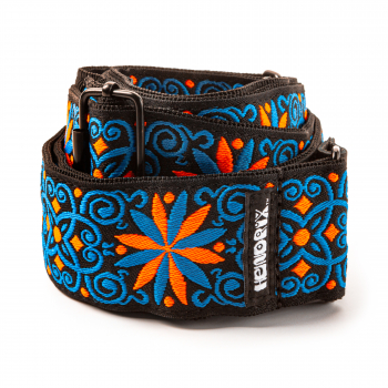Ремень гитарный Dunlop JH25 2" Jimi Hendrix Blacklight Fillmore Blue