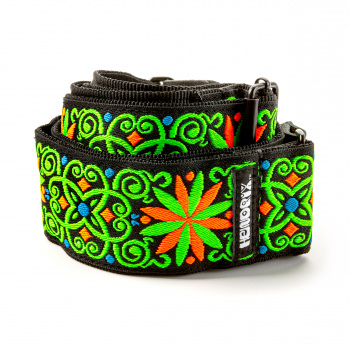 Ремень гитарный Dunlop JH26 2" Jimi Hendrix Blacklight Fillmore Green