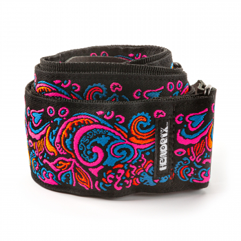 Ремень гитарный Dunlop JH28 2" Jimi Hendrix Blacklight Love Drops Pink
