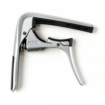 Каподастр для электрогитары Dunlop 66CSC Trigger Fly Capo 12 String - Satin Chrome